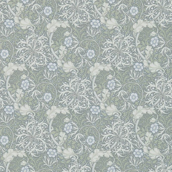 Morris Seaweed Ecru Silver Wallcovering | William Morris