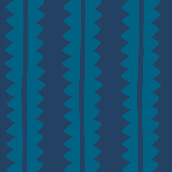 Zig Zag Blue | Maison Martin Morel Wallcovering