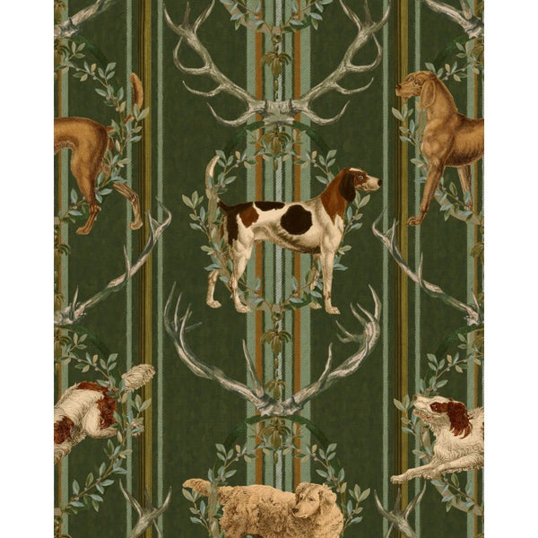 Mountain Dogs Cypress - Green Wallcovering | Mind the Gap