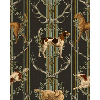 Mountain Dogs Peat - Black Wallcovering | Mind the Gap