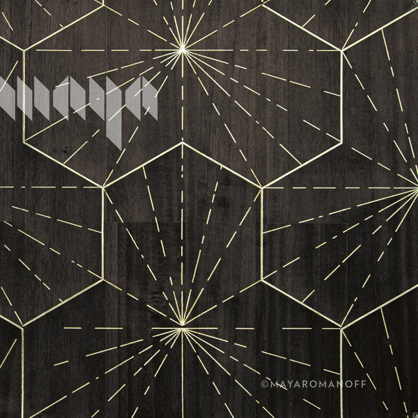 Ajiro Burst of Happiness Strong As Steel - Dark Brown Wallcovering | Maya Romanoff