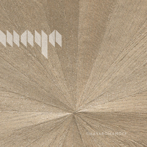 Ajiro Sunburst Teak Luster - Beige Natural Wallcovering | Maya Romanoff