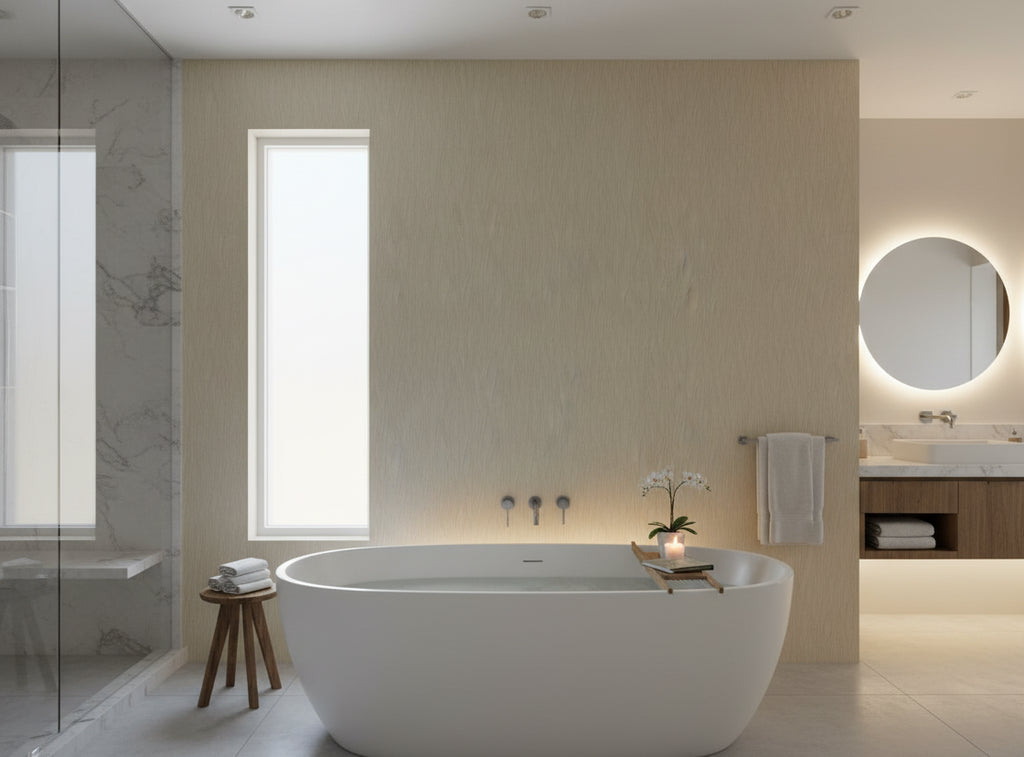 Mr. Diorio Wallcovering - bathroom room setting