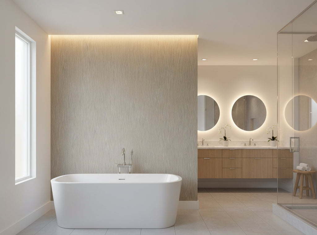 Mr. Diorio Wallcovering - bathroom room setting