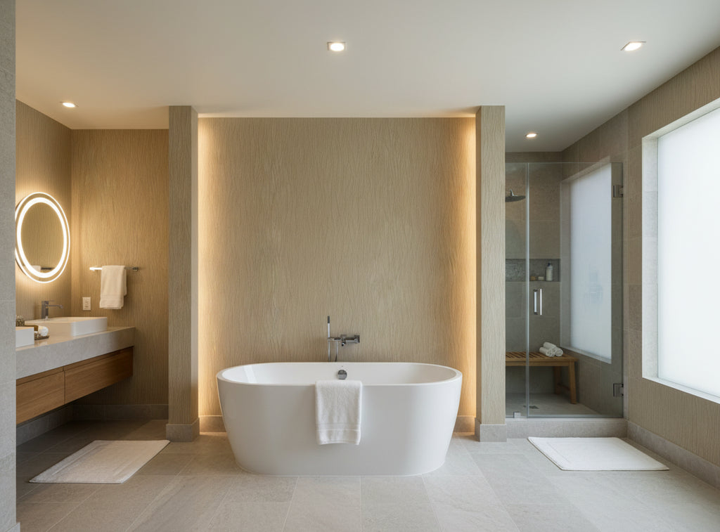 Mr. Diorio Wallcovering - bathroom room setting