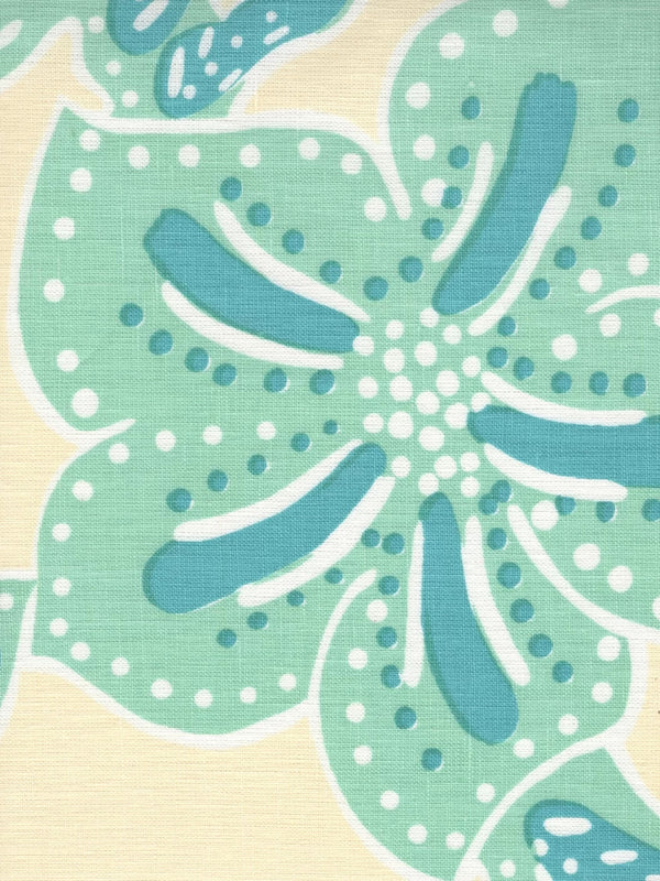 Multi Aquas on Cream Wallcoverings | Alan Campbell