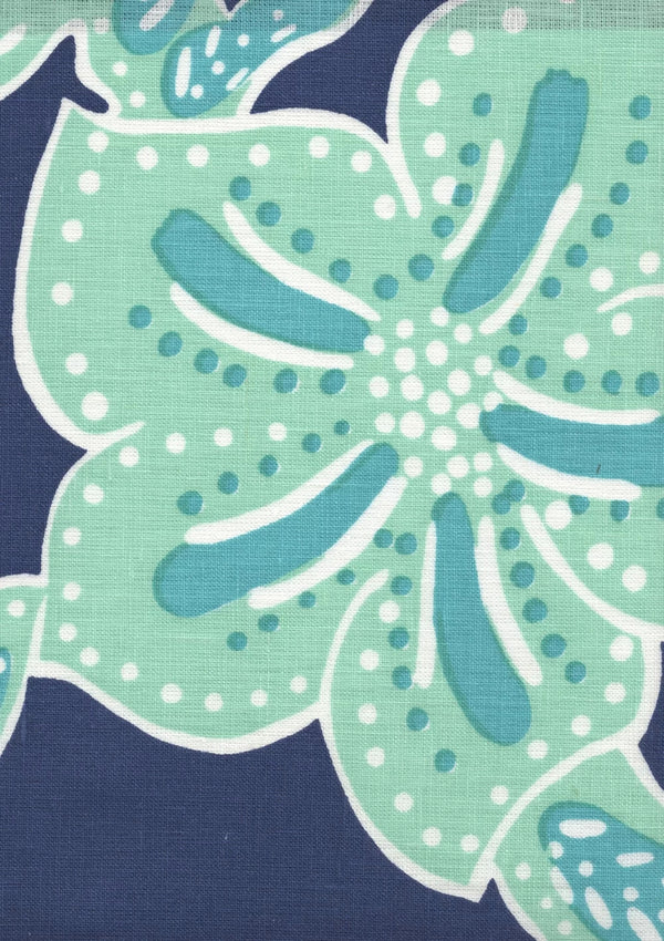 Multi Aquas on New Navy Wallcoverings | Alan Campbell