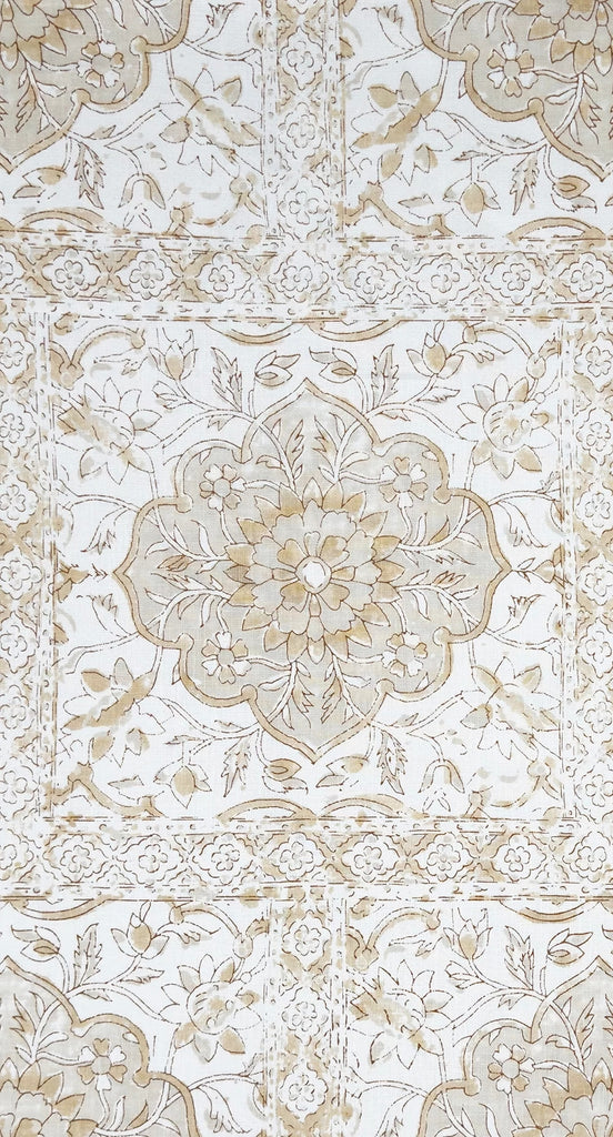 Multi Beige on Ivory Linen