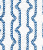 Regency Ropes, Multi Blue on White
