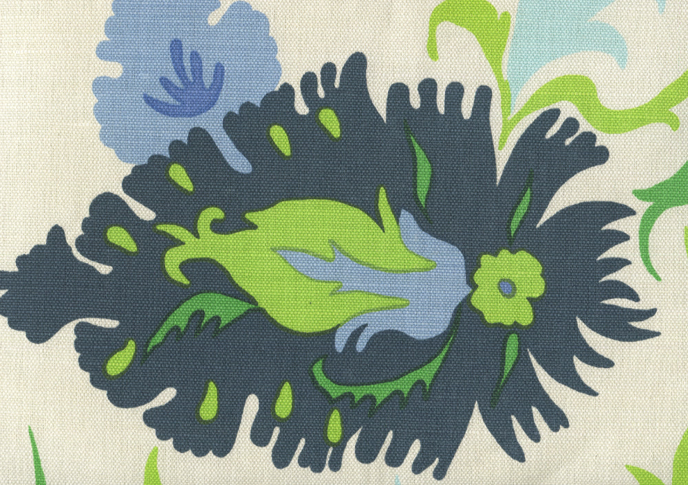 Uzbek, Multi Blues Green Royal
