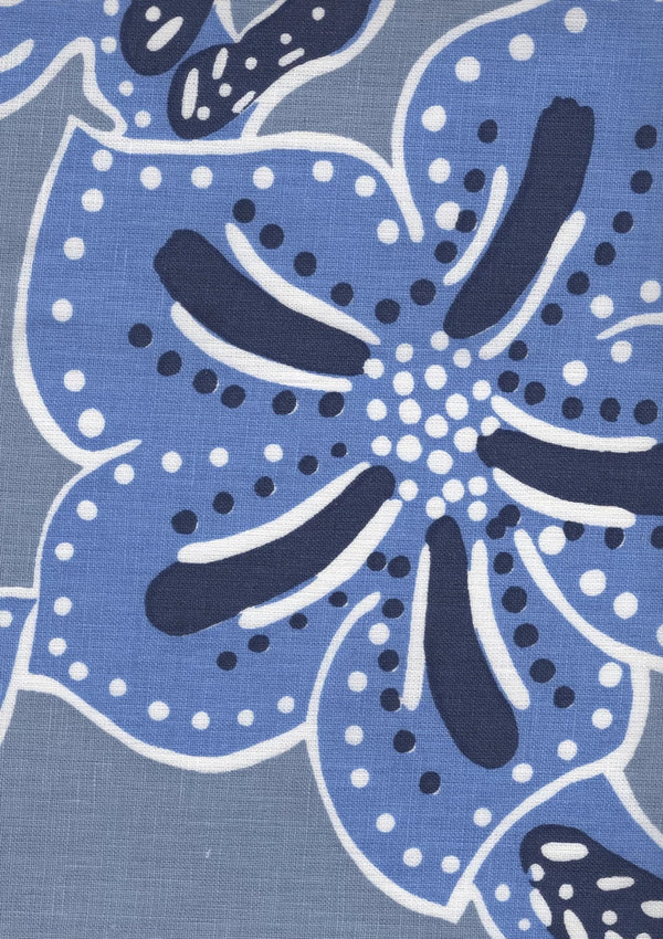 Multi Blues on Denim Wallcoverings | Alan Campbell