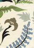 Stitched Floral, Multi Brown Green Taupe