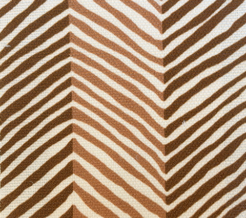 Multi Brown/Cocoa on White Wallcoverings | Alan Campbell