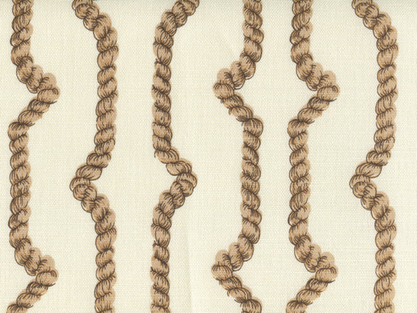 Regency Ropes, Multi Camels on Tint Wallcoverings | Quadrille