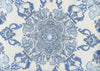 Multi Celeste Blue on Ivory