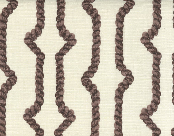 Regency Ropes, Multi Chocolate on Tint Wallcoverings | Quadrille