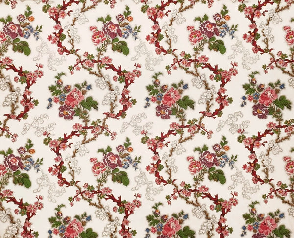 Fleurs de Pommiers, Multi Creme Wallcoverings | Charles Burger