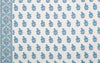 Multi French Blue on White Linen