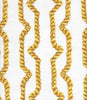 Regency Ropes, Multi Gold on White