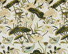 Multi Green / Brown / Beige on Ivory