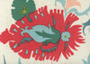 Uzbek, Multi Green Pink Blues