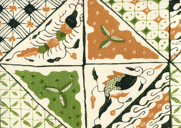 Multi Green Tan Wallcoverings | Suncloth