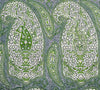 Rajah Paisley, Multi Greens on Linen