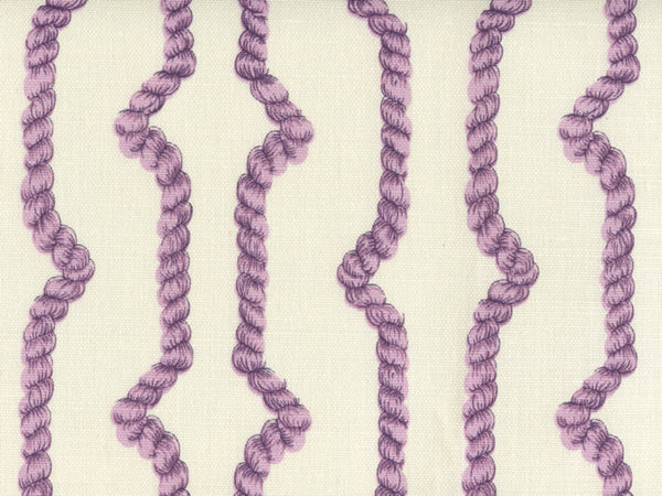 Regency Ropes, Multi Lilac on Tint Wallcoverings | Quadrille