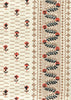 Links II, Multi Orange Taupe Black on Cotton Sateen