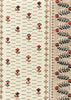 Links II, Multi Orange Taupe Black on Tinted Linen/Cotton