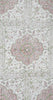 Multi Pale Pinks Green on Ecru Linen