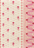 Links II, Multi Pinks on Tinted Linen/Cotton