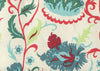 Uzbek Small Scale, Multi Red Teal Blues