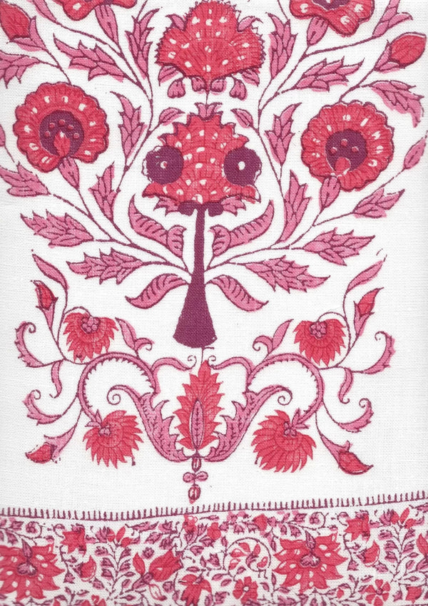 Multi Reds on Ivory Wallcoverings | Home Couture