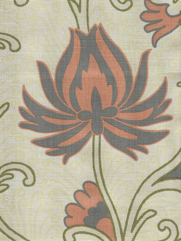 Multi Salmon Coal Beige Wallcoverings | Home Couture