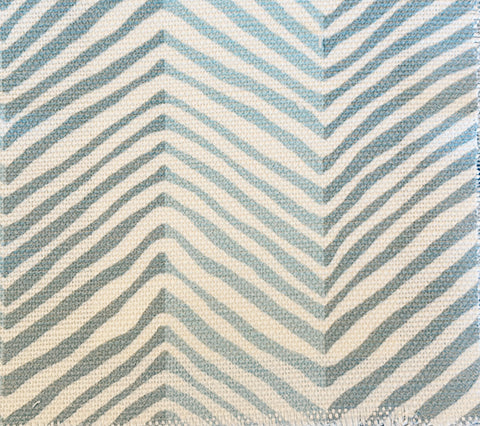 Multi Teals on White Wallcoverings | Alan Campbell