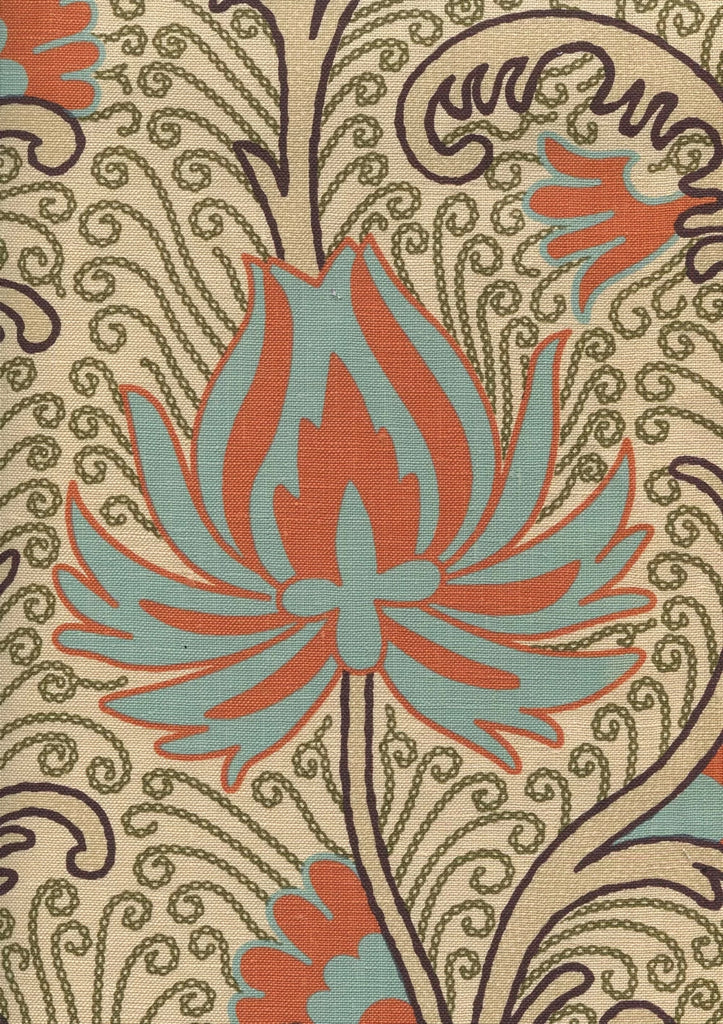 Multi Turquoise Orange Olive