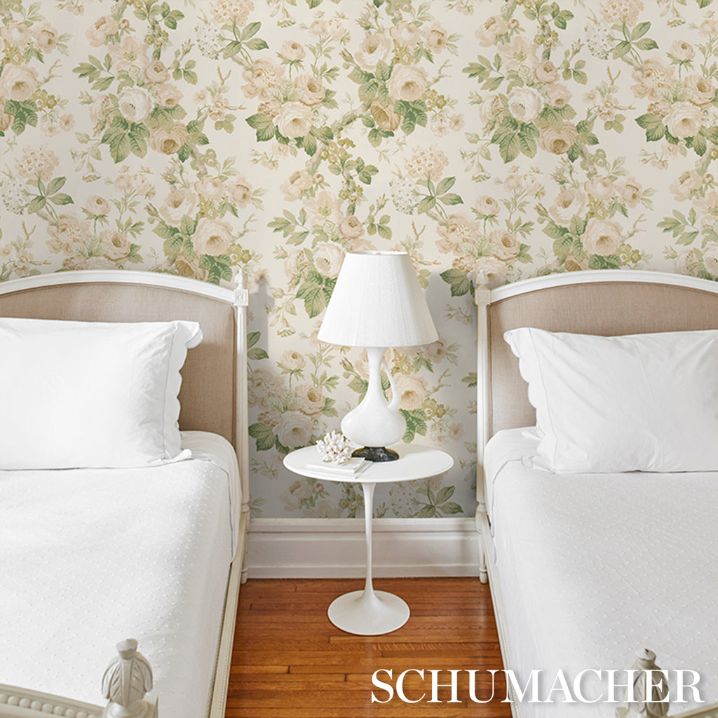 Nancy Floral IVORY | Schumacher - Image 14