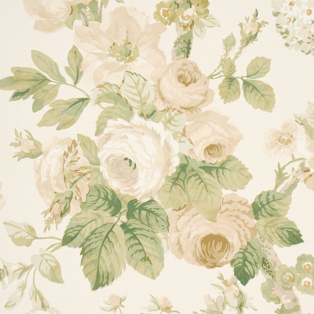 Nancy Floral IVORY | Schumacher - Image 6