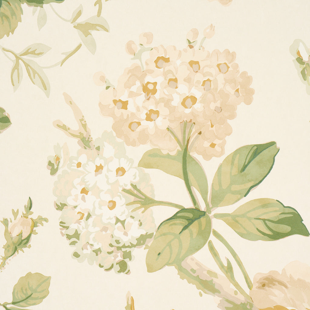 Nancy Floral IVORY | Schumacher - Image 8