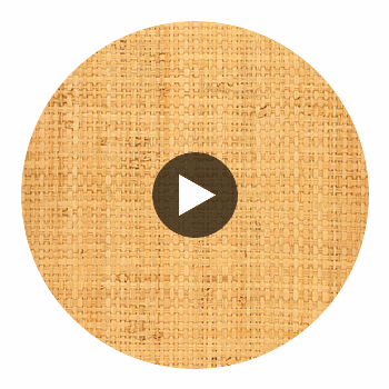 Napoli Caramel Basketweave Grasscloth Wallcovering | Fentucci Circular Swatch | DW