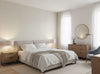 Narcisse Noir Wallcovering - bedroom room setting