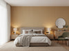 Narcisse Noir Wallcovering - bedroom room setting