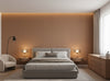 Narcisse Noir Wallcovering - bedroom room setting