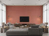 Narcisse Noir Wallcovering - living room room setting