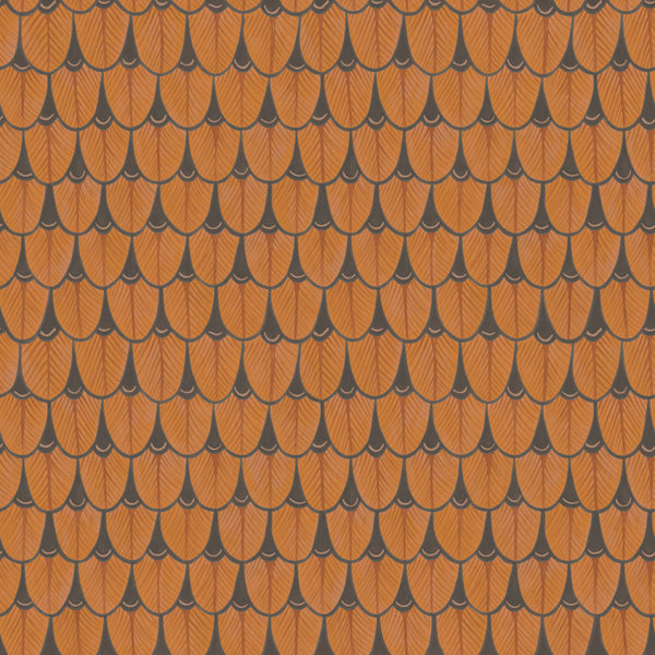 Narina - Burnt Orange Wallcovering | Phillipe Romano