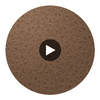 Nassau Contemporary Emboosed | Hollywood Wallcoverings Circular Swatch | Hollywood Wallcoverings