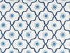 Longfellow, Navy French Blue on White Cotton