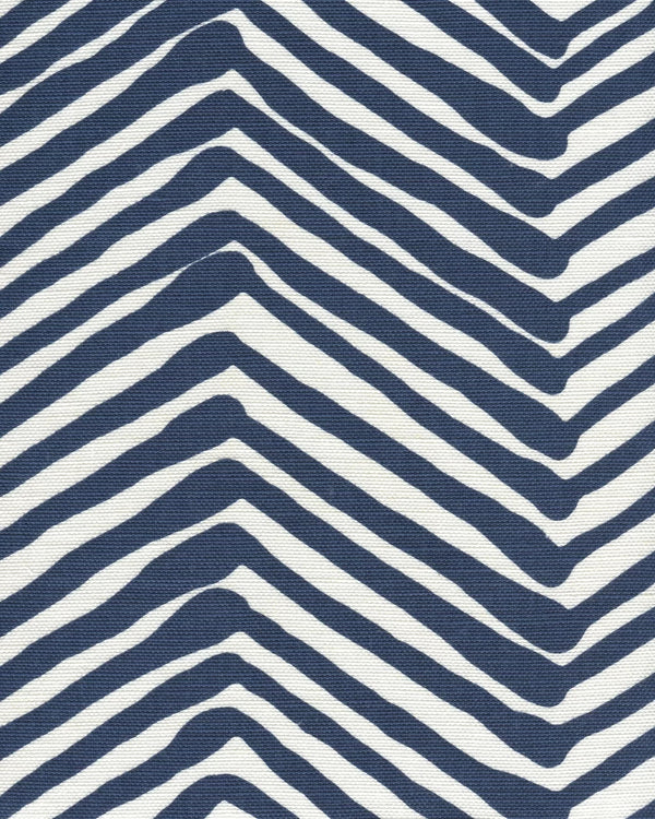 Navy on White Wallcoverings | Alan Campbell