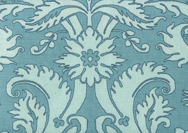 Borghese, Navy Pale Blue Soft Aqua on Tint | Quadrille